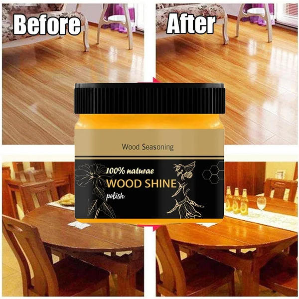Wood Care Seasoning Beewax Solid Maintenance Cleaning Polished Beeswax Waterproof Wear-Resistant Wax Furniture |