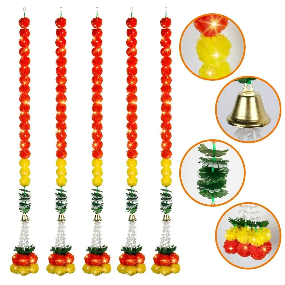 140-160 см гирлянда из календула цветок искусственный фестиваль венок орнамент