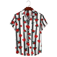 oscn7 casual printed short sleeve shirt men street 2022 hawaii beach oversize women fashion harujuku shirts for men s266