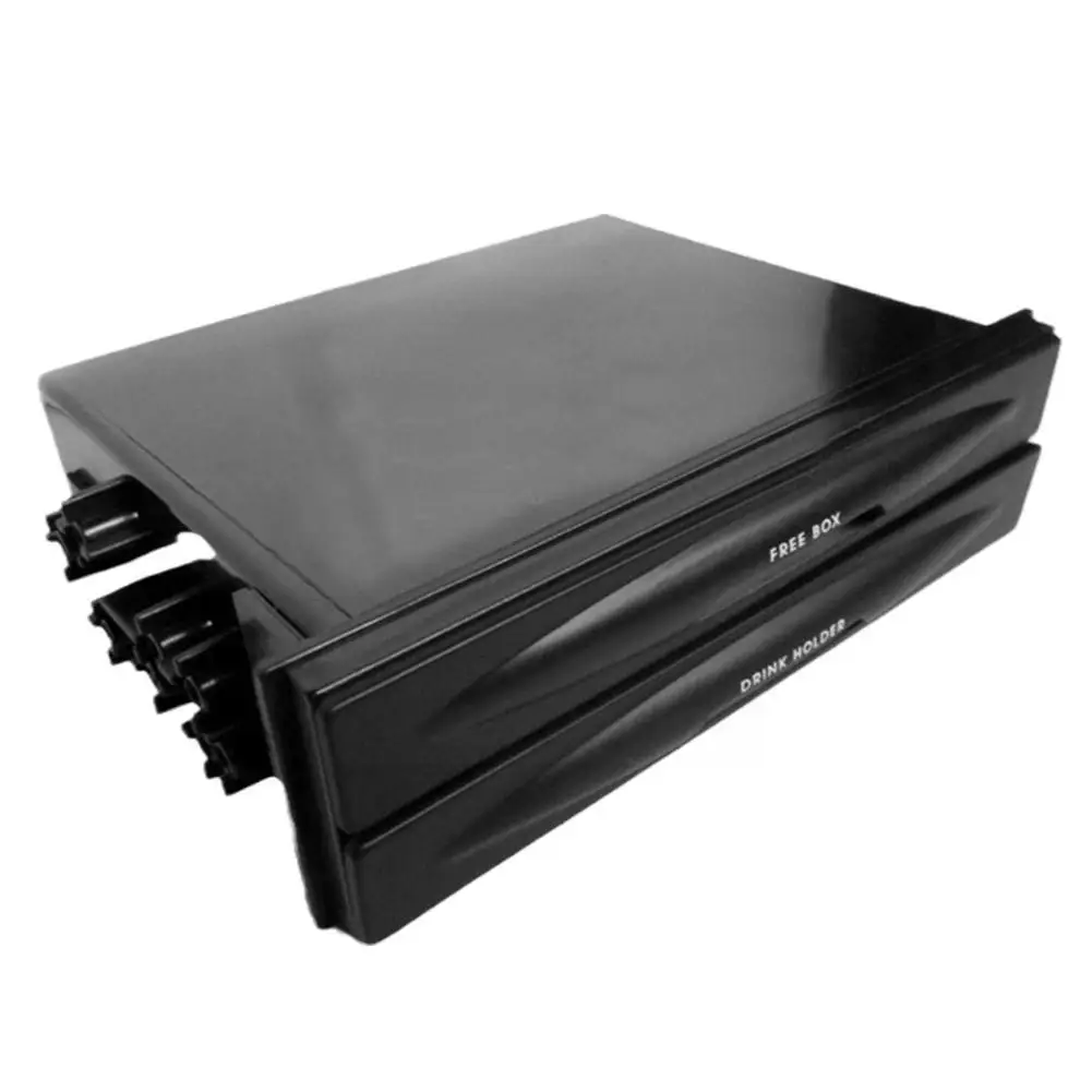 

Универсальный автомобильный Карманный Комплект для радио, чашка для напитков + коробка, многослойный двойной держатель для хранения, многофункциональный ящик B C1V8