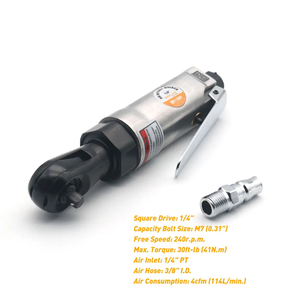 

Пневматический/пневматический ключ с трещоткой, мини-пневматические инструменты, гаечный ключ, двусторонняя головка, инструмент для ремонта автомобилей, легированная сталь, максимальный крутящий момент 41 Нм