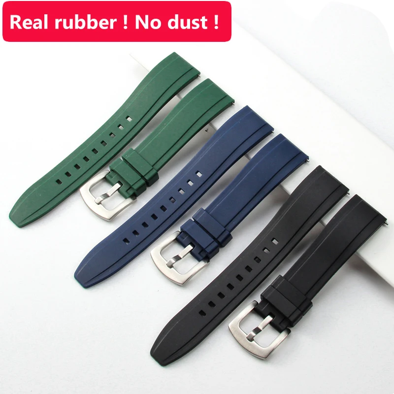

Smart Fluoro Rubber Watchband 20mm 22mm Watch strap for AMAZFIT watch GTR GTS Series For huawei GT2 GT3 42MM 46MM for Rolex