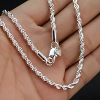 2022 new fashion men jewelry twisty rope chain necklace for men hot selling hip hop punk friendship necklace jewelry gift