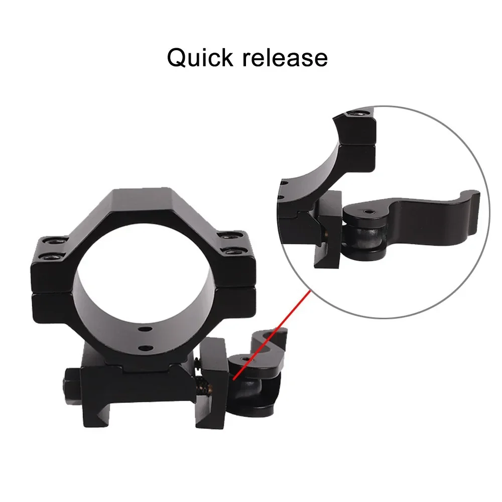 

1" Picatinny Flashlight Mount Quick Release Picatinny Rail Ring Hunting Scope Mount Weapon Light Mount Laser Sight Mount Mlok