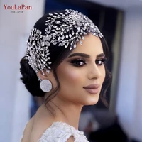 youlapan hp461 luxury bridal headband crystal headpiece for bride wedding headdress rhinestone pageant wedding hair accessories