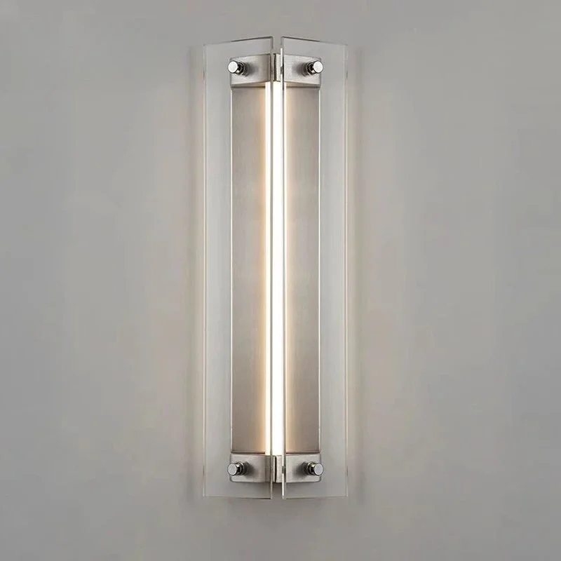 Фото Итальянский минималистичный настенный светильник Creative Mazza Sconce для гостиной, прихожей, студии, коридора, современный дизайн №1