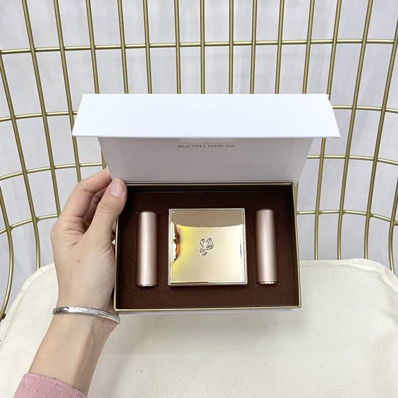 

High Quality Makeup Set Lipstick Air Cushion Three Piece Set For Women Sexy Lady Make Up In Original Box Charm Cosmetic