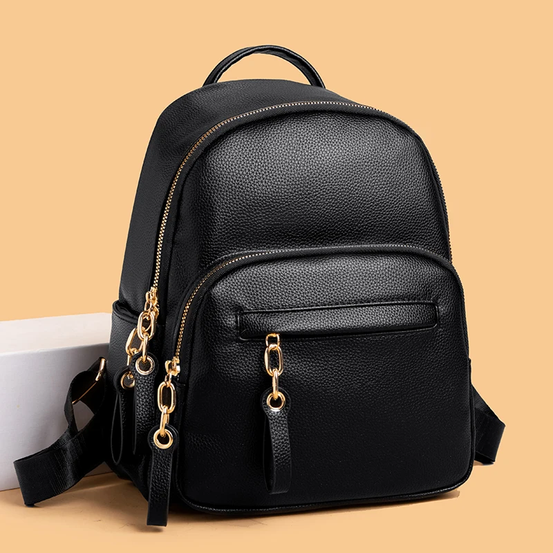 Женский вместительный рюкзак кошельки Высококачественная кожаная женская