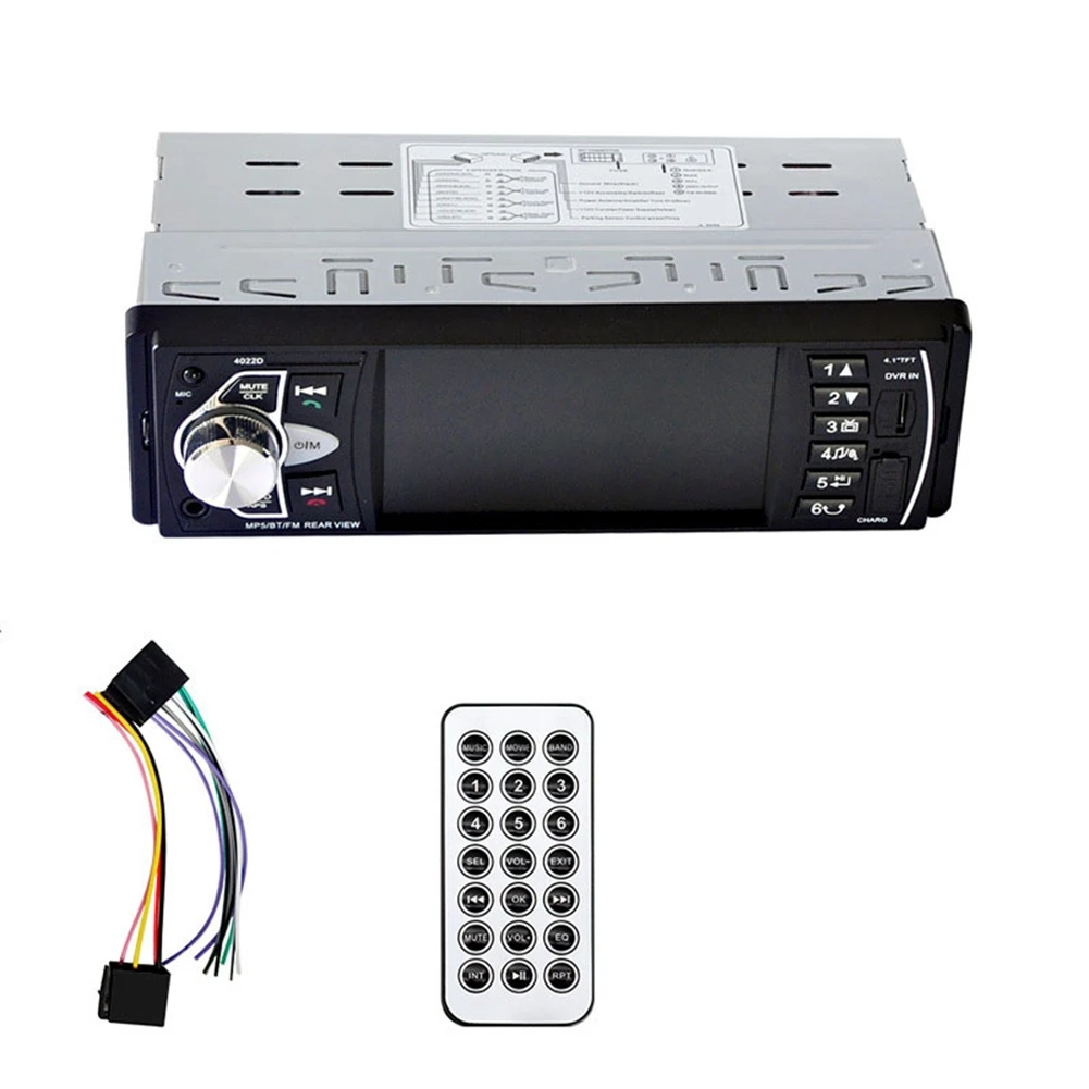 Автомобильный HD 4 1 дюймовый Bluetooth MP5 плеер Реверсивный экран FM-радио