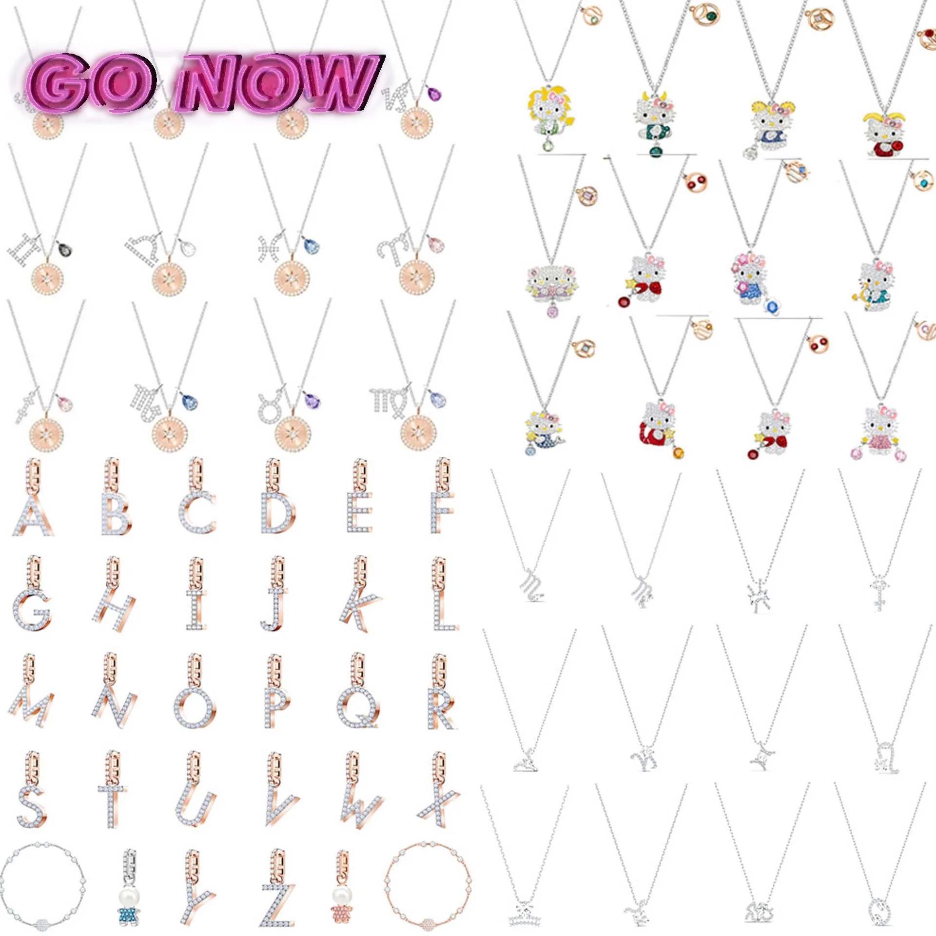 

Jewelry 2023 SWA 12 Constellation Series Bracelet Pendant Delicate Charm Women's Necklace Best Commemorative Gift for Friend