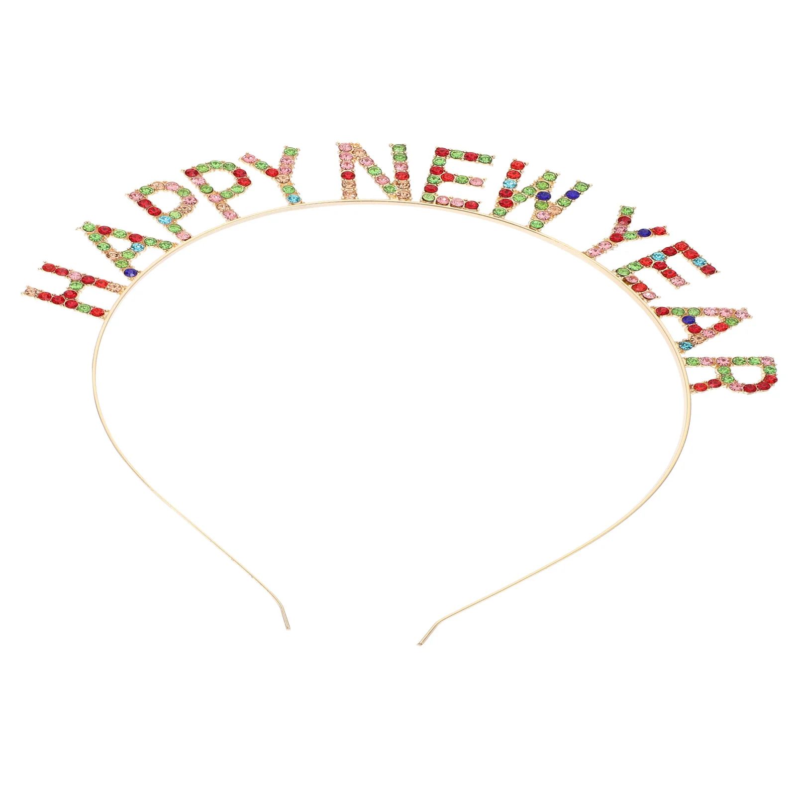 

Новогодняя головная повязка для волос для вечерние Веселая Стразы головная Повязка Женская Тиара для рождества аксессуары для новогодней ...