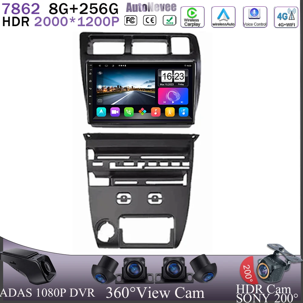 Автомобильный Android 13 для Toyota Corolla Sprinter 1993 -1997 DVD GPS 5G WIFI видео ЦП HDR QLED навигация