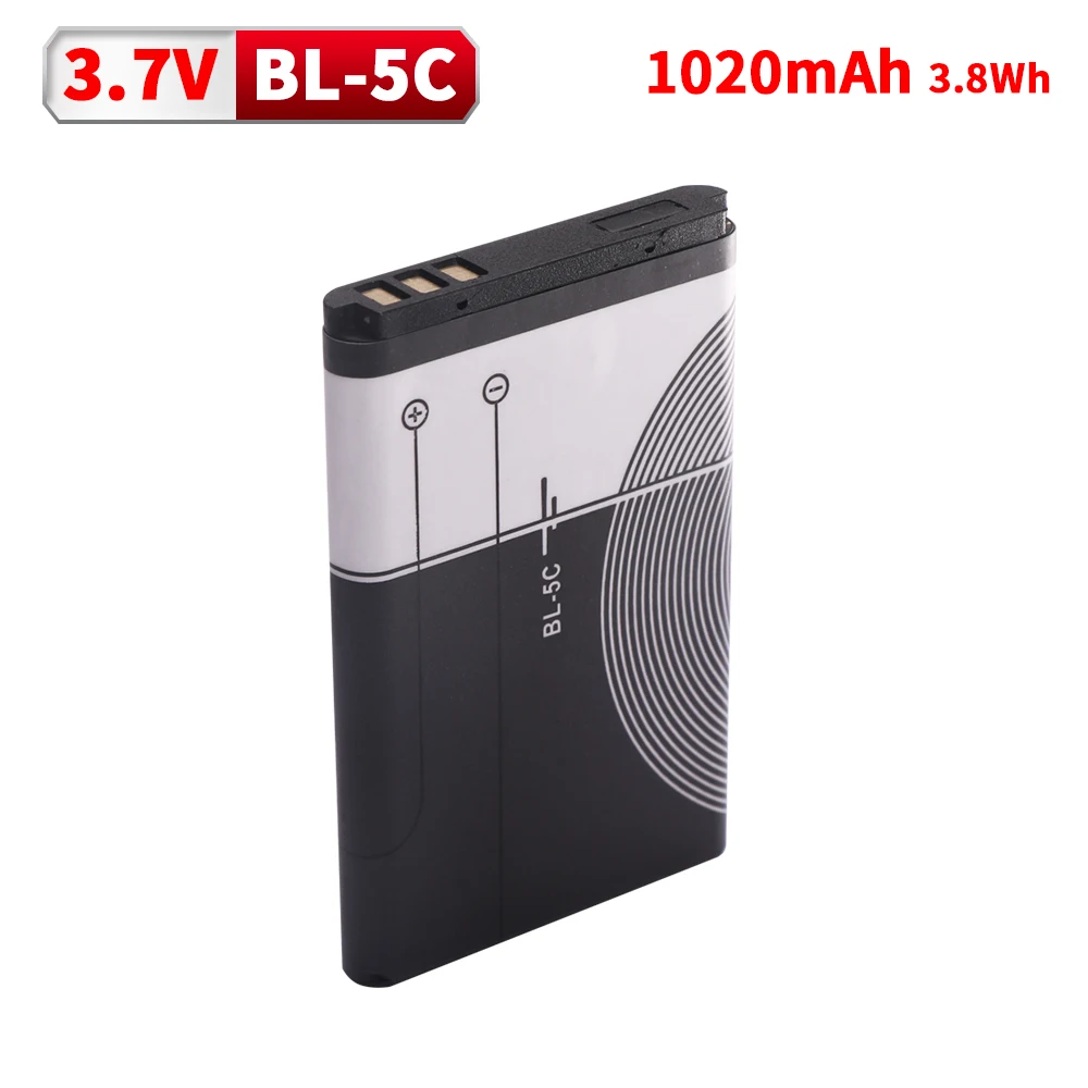 Фото BL-5C 3,7 В аккумулятор для телефона Broadcast Radio/Nokia 1100 1110 1200 1208 1280 1600 2600 2700 3100 3110 5130 6230 6230i N70 №5