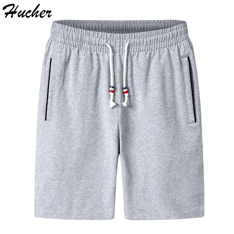 

Мужские повседневные шорты Huncher, мужские летние однотонные короткие брюки, мужские серые спортивные шорты для бега, мужские шорты, размеры д...