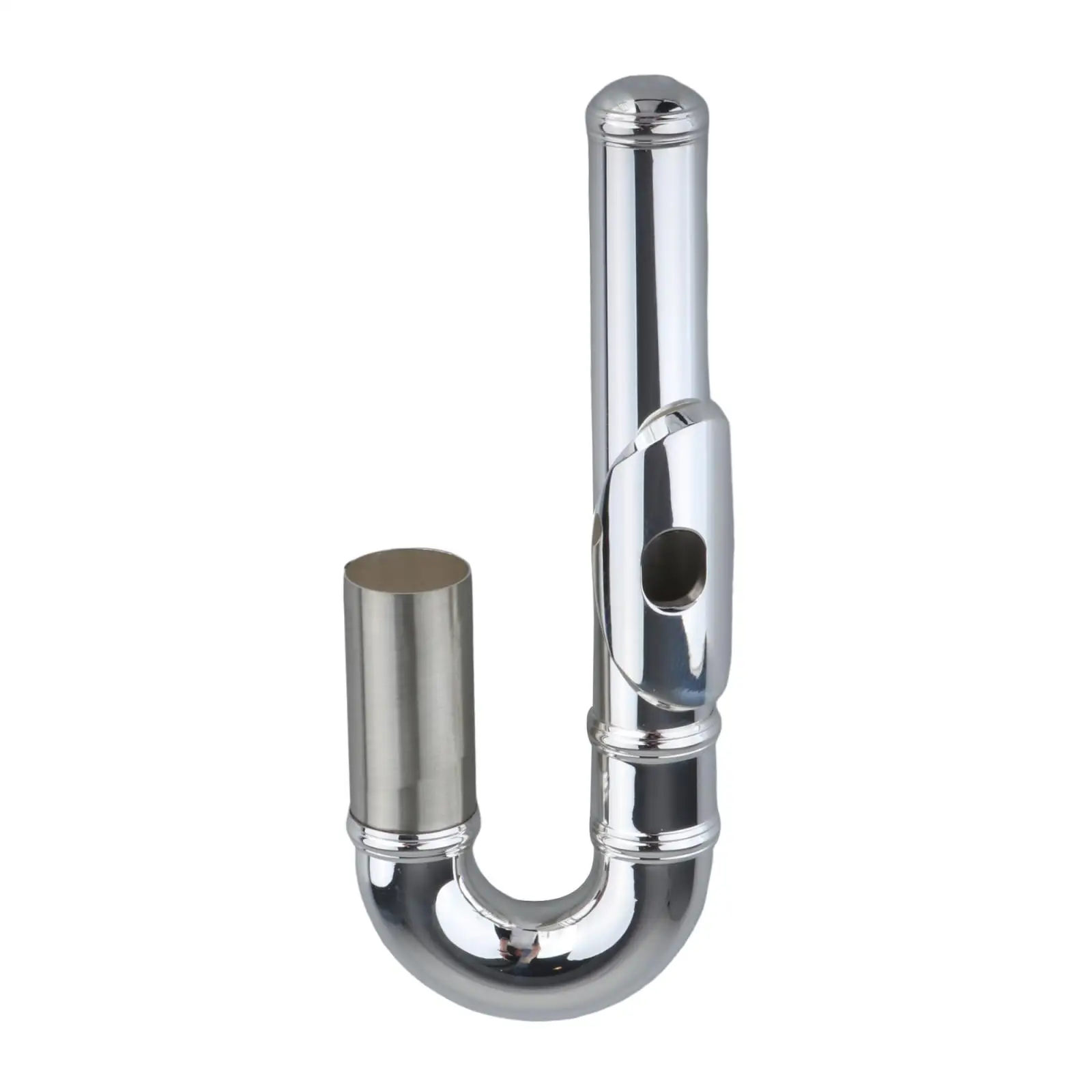 

Plated Flute Head Joint Accessories Sturdy Copper Durable Easy Installation Curved Head for Orchestra Band