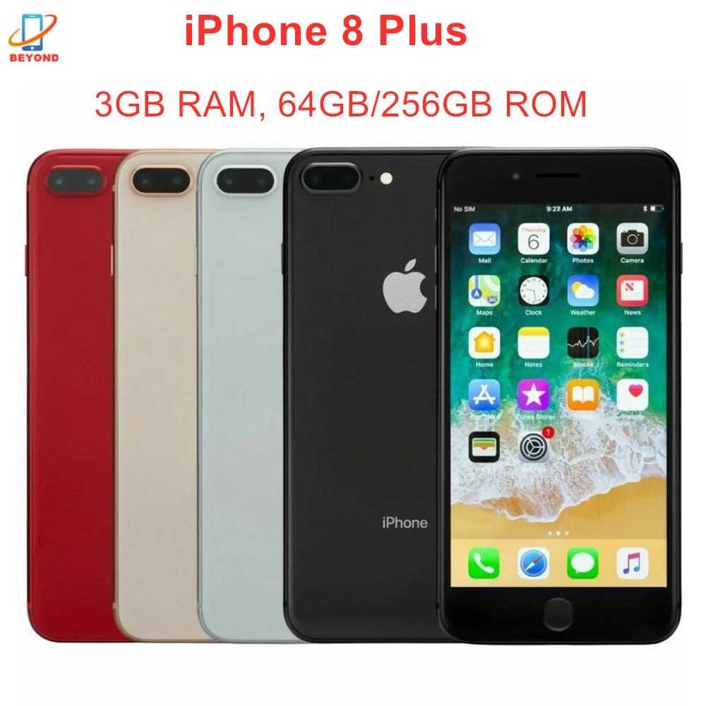 

Оригинальный Apple iPhone8 Plus iPhone 8 Plus 8 P 64 Гб 256 ГБ ROM 5,5 "IPS LCD iOS 4G LTE ОЗУ 3 Гб шестиядерный 12 МП отпечаток пальца