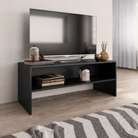 tv media console television entertainment stands cabinet table shelf black 39 4x15 7x15 7 chipboard