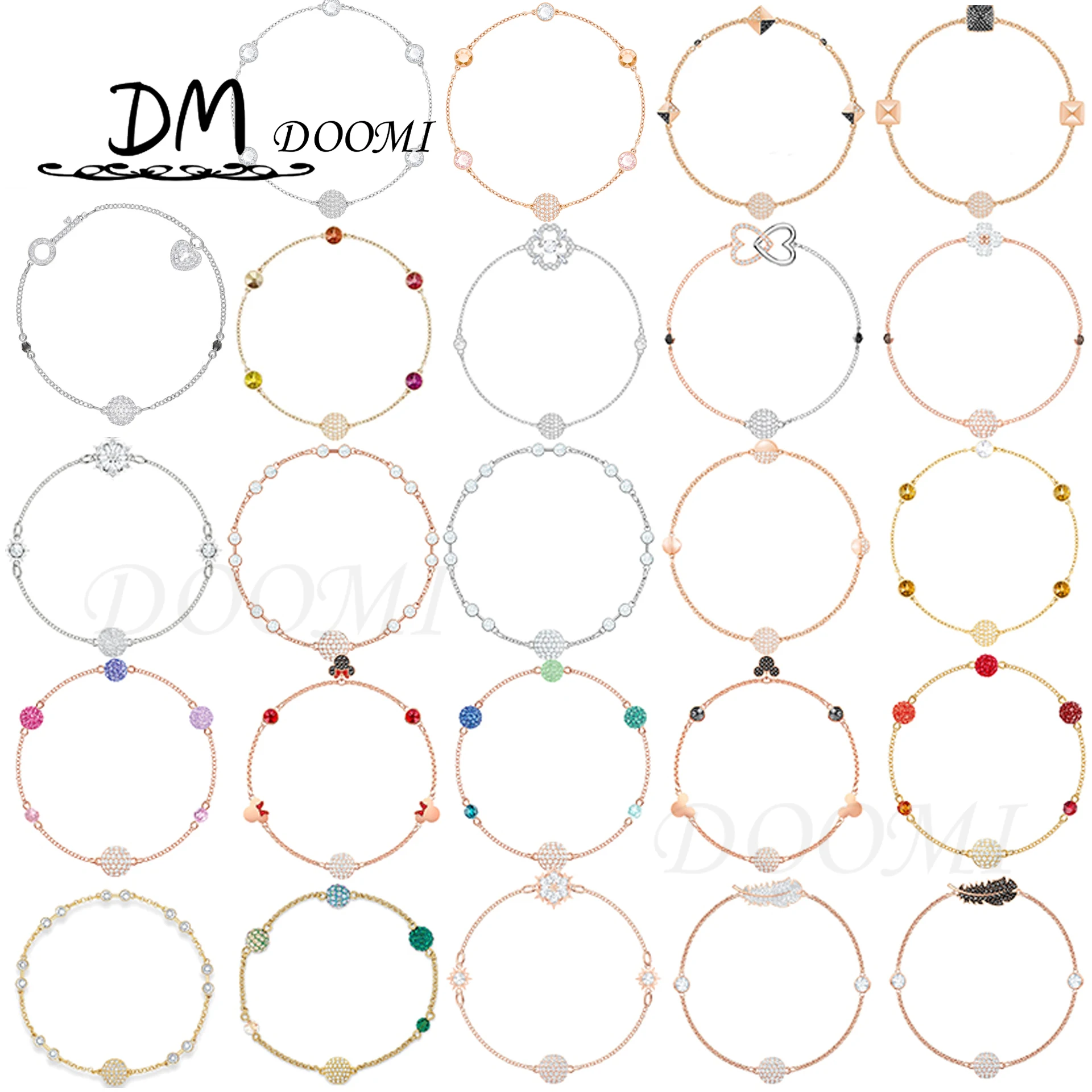 

Swa Fashion Jewelry Premium Ladies Bracelets Exquisite Crystal Sparkling Glamour Girls Gift Luxury Jewelry Bracelet for Women