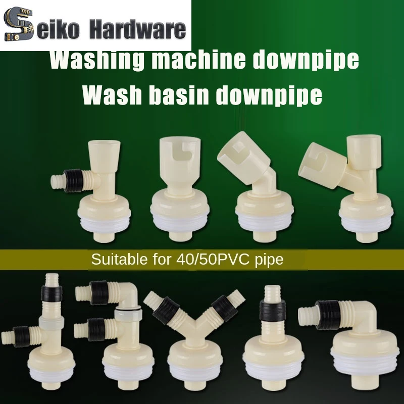 

75 Downpipe Washing Machine Tee Joint Kitchen Bathroom Vegetable Basin Basin Downpipe One Point Two Drain Joint