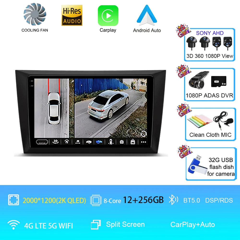 

Автомобильное радио Android 15 для Volkswagen VW Golf 6 MK6 GTI 2008-2016, беспроводное автомобильное радио Carplay, автомобильное мультимедиа 4G DSP 2 Din