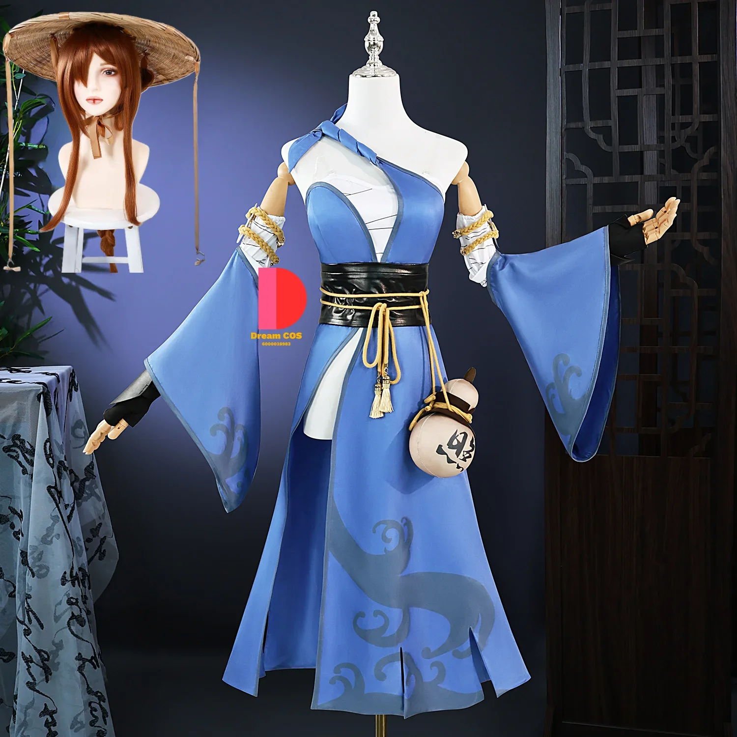 Популярная классическая ролевая одежда для косплея Terumi Mei Аниме Костюмы Реальная