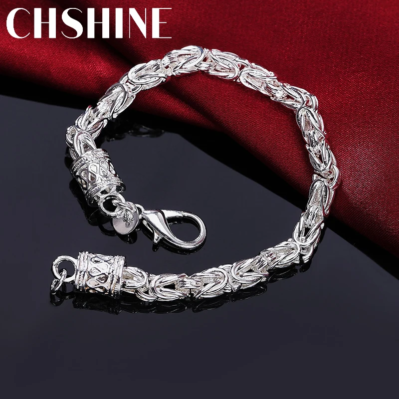 

High quality 925 sterling silver Bracelet for woman man luxury Wedding party Christmas Gifts fashion fine Jewelry temperament