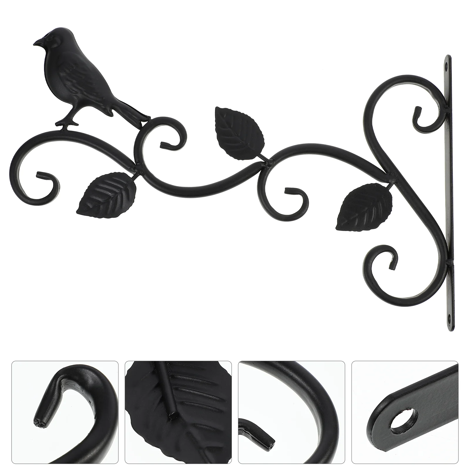 

Iron Wall Hook Lantern Bird Feeder Hanger Flower Pot Holder for Indoor Outdoor