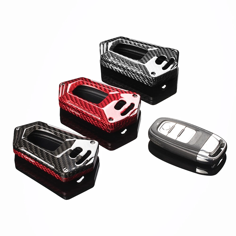 

Carbon Fiber Remote Smart Key Fob Cap Cover Box Case Shell For Audi Quattro RS TT A3 A4 A6 A7 A8 S5 S6 S7 Q2 Q5 Q7 R8 2011-2020