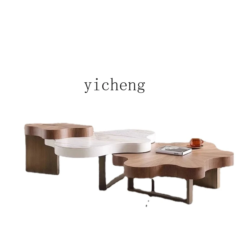 Кофейный столик HYP орехового цвета дизайнерский домашний облачный современный в