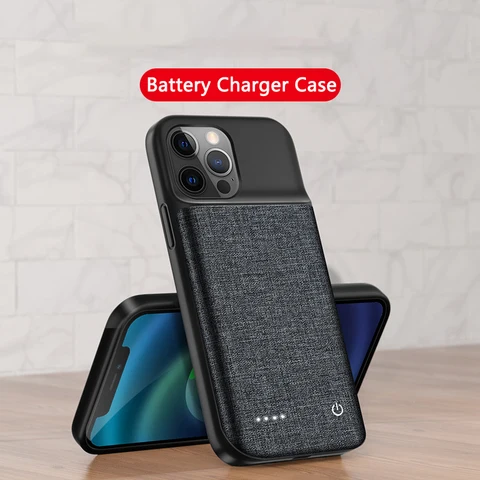 Чехол-зарядное устройство емкостью 6800 мАч для iPhone 11 12 13 14 15 Pro Max Plus XR XS Max 12 13 Mini Portable Power Bank Charging Case Cover