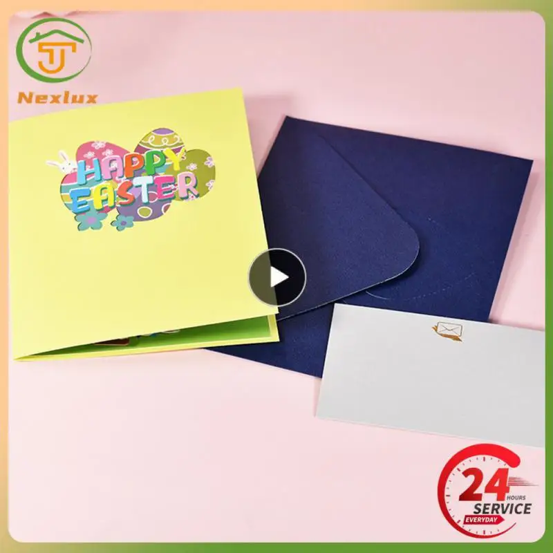 

New Easter Card Cute 3d Three-dimensional Greeting Card Easter Gifts Holiday Blessing Cards 2023 Personality Happy Easter