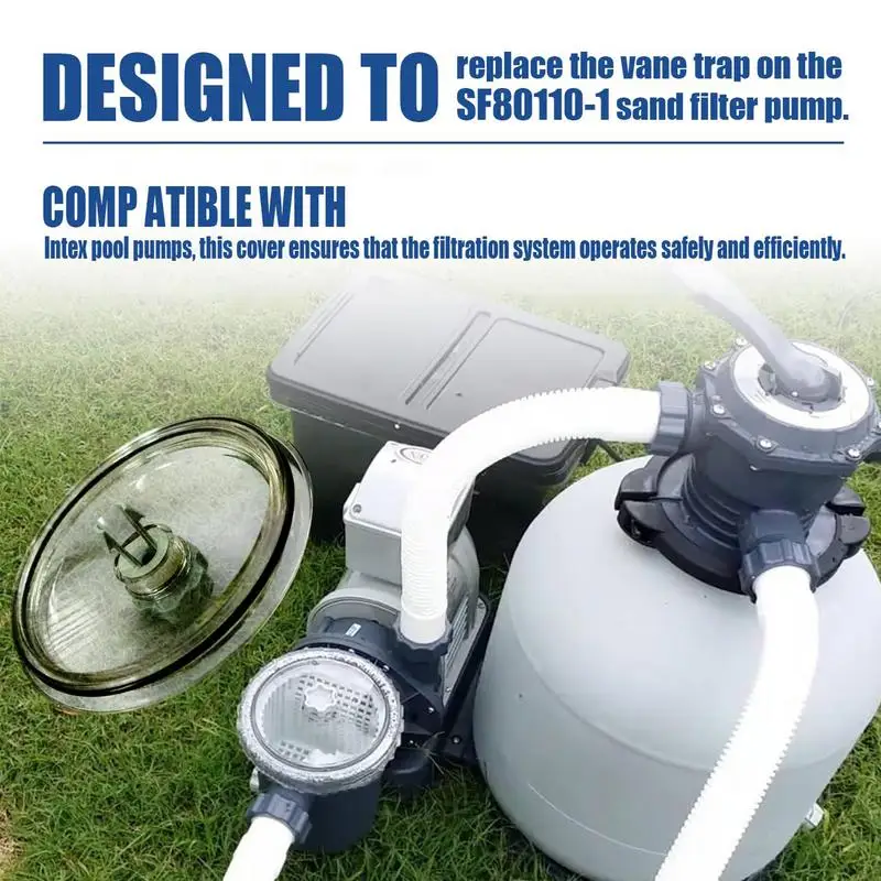 Крышка ловушки для бассейна насоса с клапаном и 2 уплотнительными кольцами