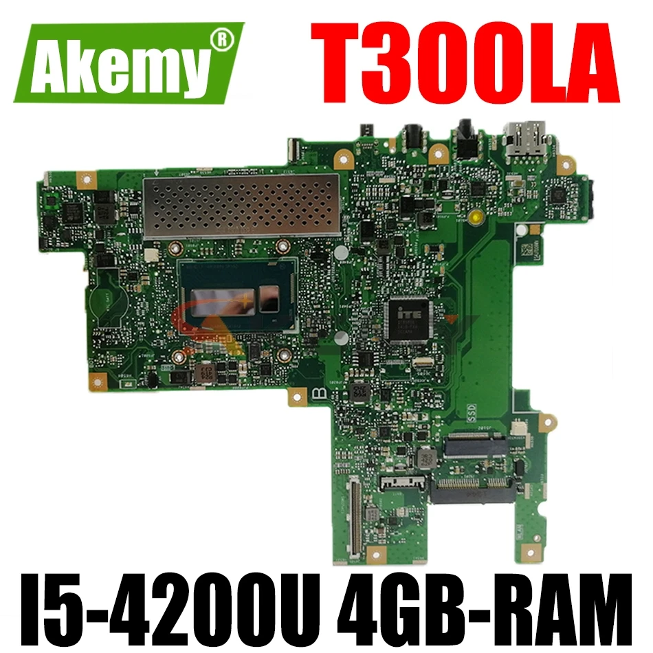 

AKEMY T300LA Laptop Motherboard For ASUS T300LA T300L NoteBook Test Original mai'nboard 4GB-RAM I5-4200U