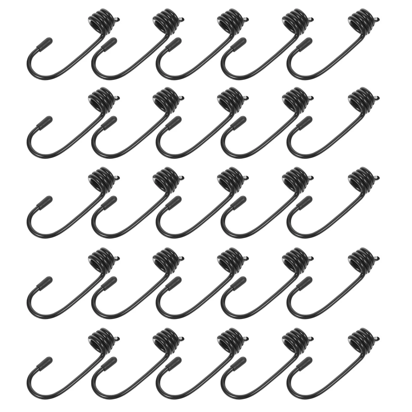

25 Pcs Outdoor Hooks Hanging Outdoor Bungee Hooks Special Metal Hook Metal Bungee Hooks Bungee Cord Clips Bungee Strap Hooks