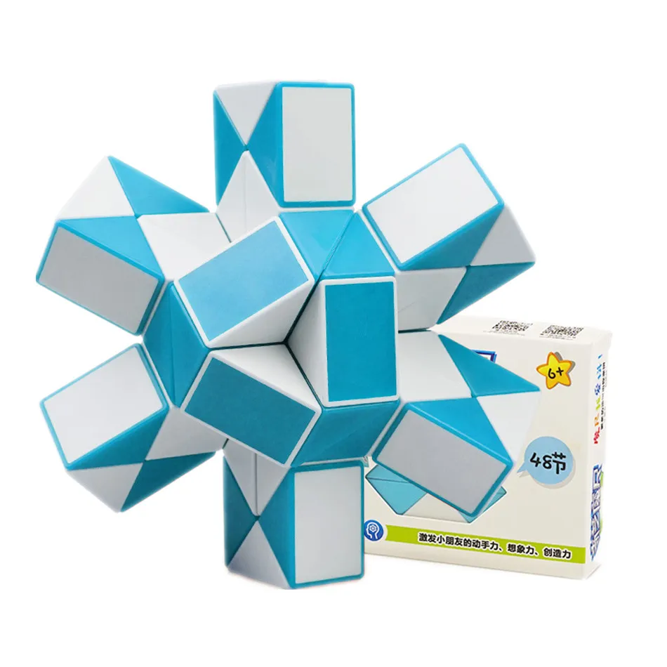 Qiyi 48 сегментов линейка Магическая змея Cube головоломка скоростные кубики твист