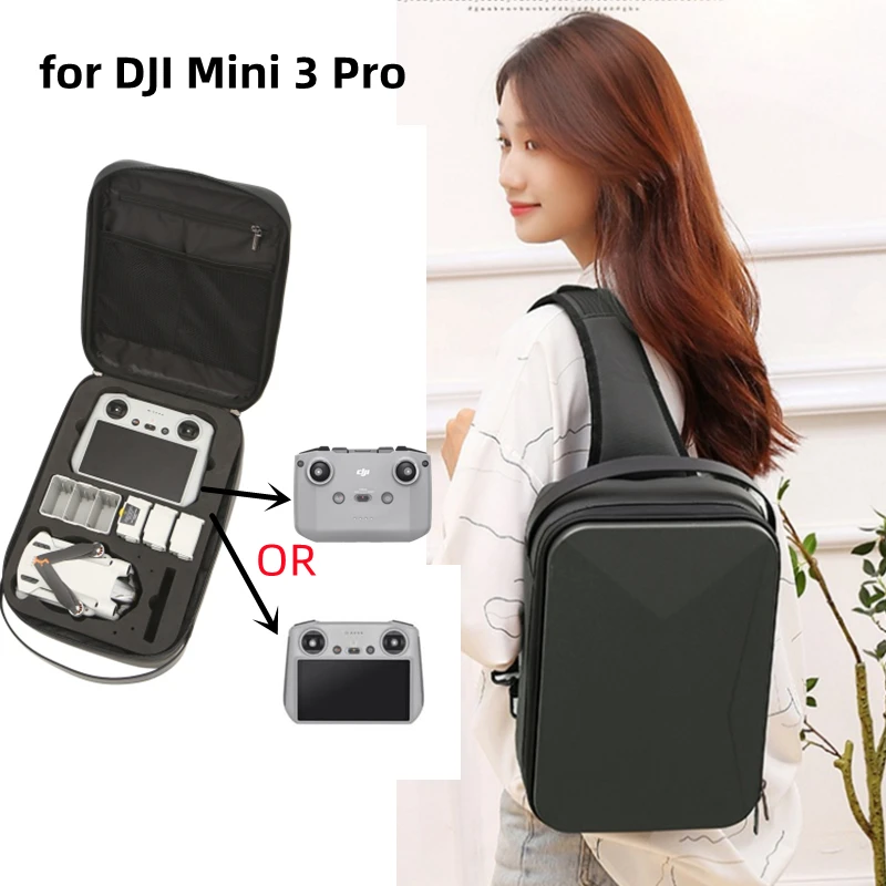 

For MINI 3 Pro Shoulder Bag Hardshell Box Body RC Storage Bag Chest Messenger Fashion Backpack for DJI Mini 3 Pro Accessory Case
