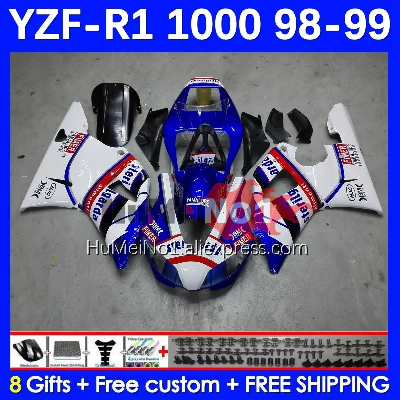 

Body For YAMAHA YZF R 1 1000 CC 1000CC 98-99 156No.15 YZF R1 YZF1000 YZFR1 98 99 YZF-1000 YZF-R1 1998 1999 Fairing blue stock