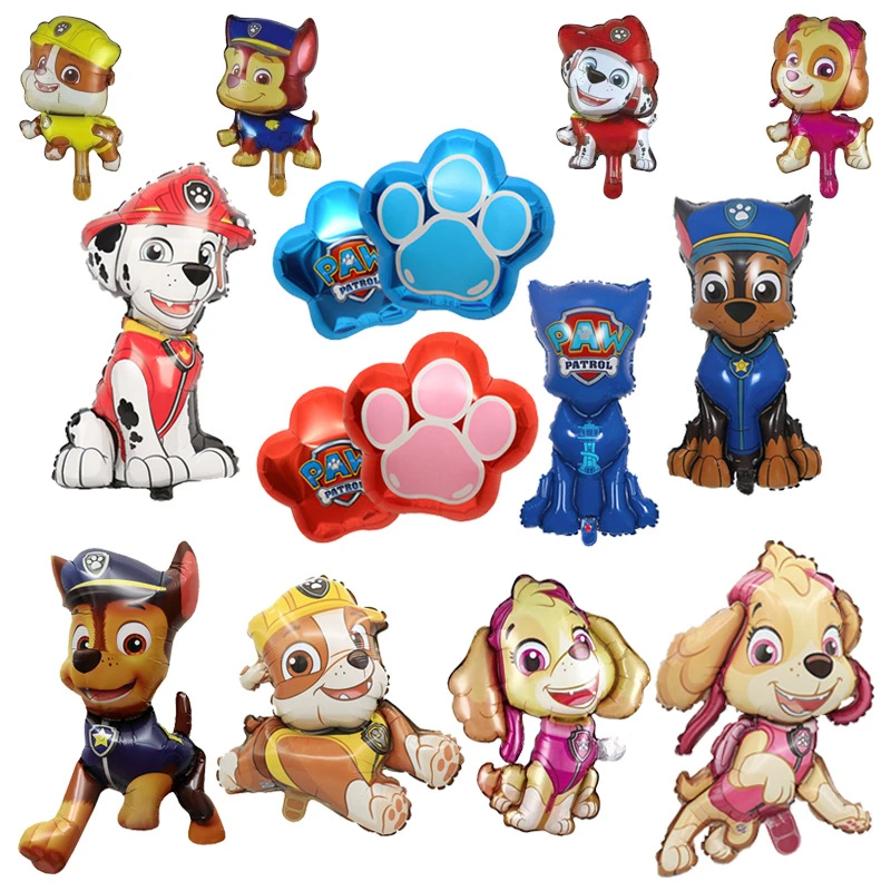 

Paw Dog Balloon PAW Patrol Birthday Party Balloon Dog Chase Skye Marshall Foil Balloons Aluminum Foil Birthday Gift