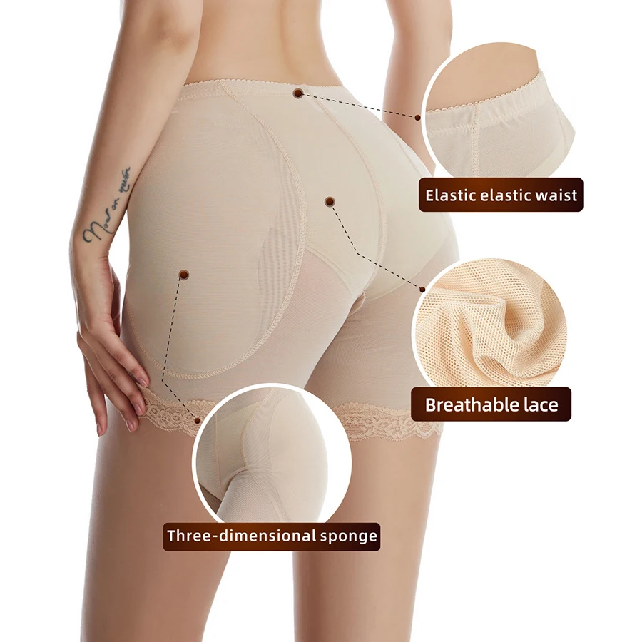 Women Shapers Hip Enhancer Butt Boyshorts Hip Up Panties Fake Ass Padded Underwear Butt Lifter Shapewear Tummy Control