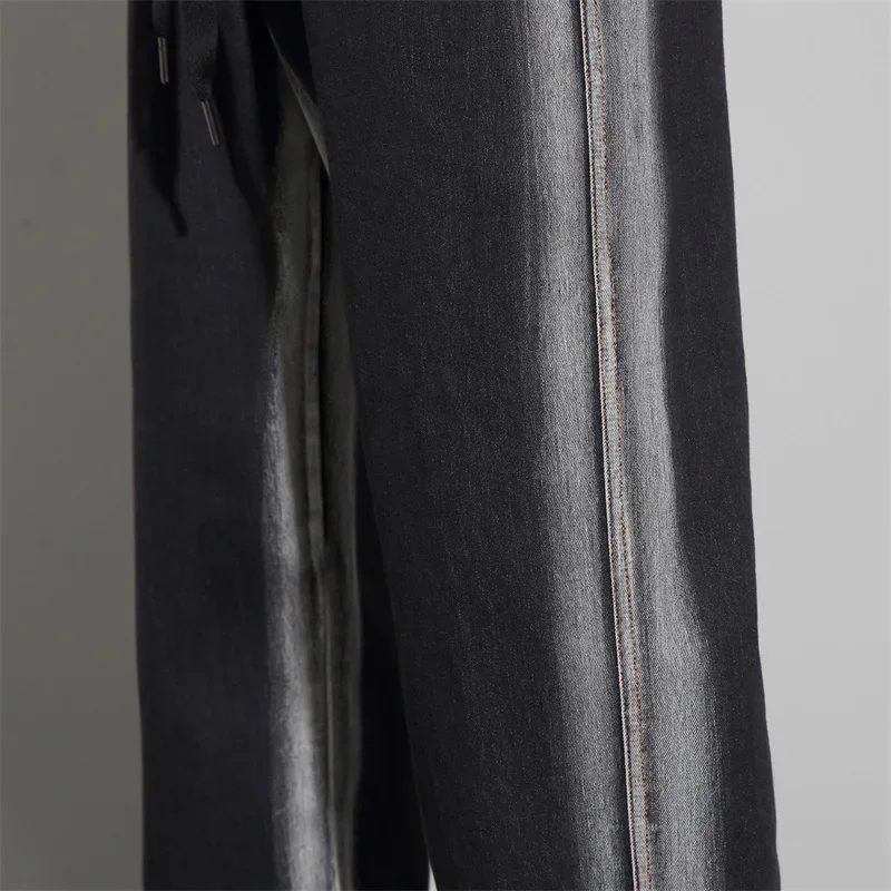 Прямые джинсы в американском стиле свободные модные брендовые повседневные