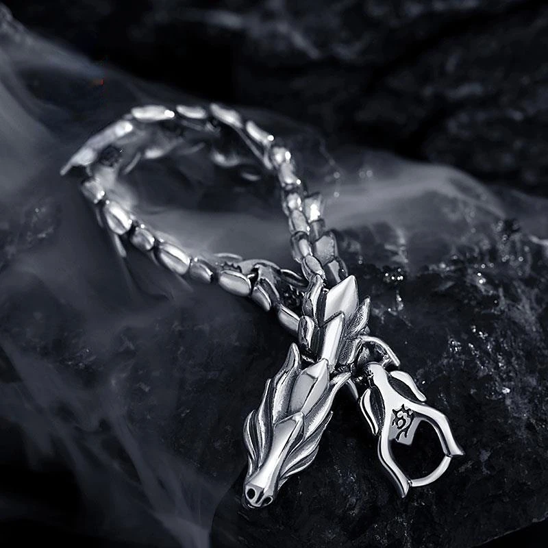 

Vintage Dominant Men's Leading Bracelet Hip Hop Gothic Opening Bracelet Banquet Jewelry Accessories Gift