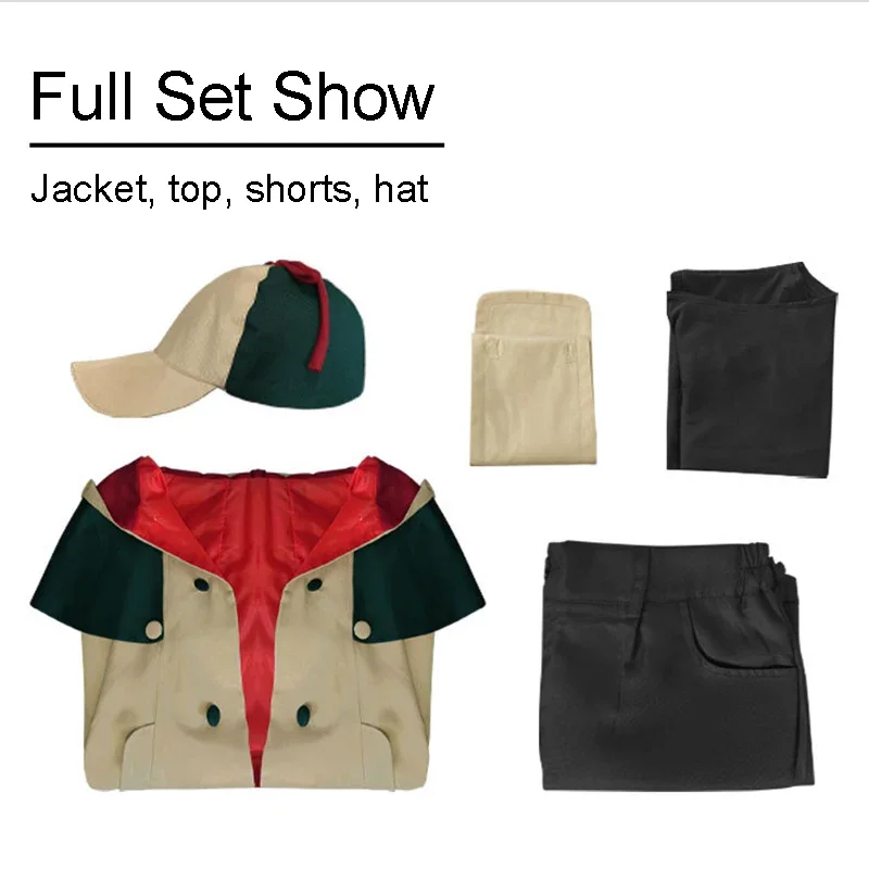 junt84 ID: INVADED Koharu Hondo Косплей Костюм Куртка Плащ с капюшоном Шляпа Аниме Униформа для