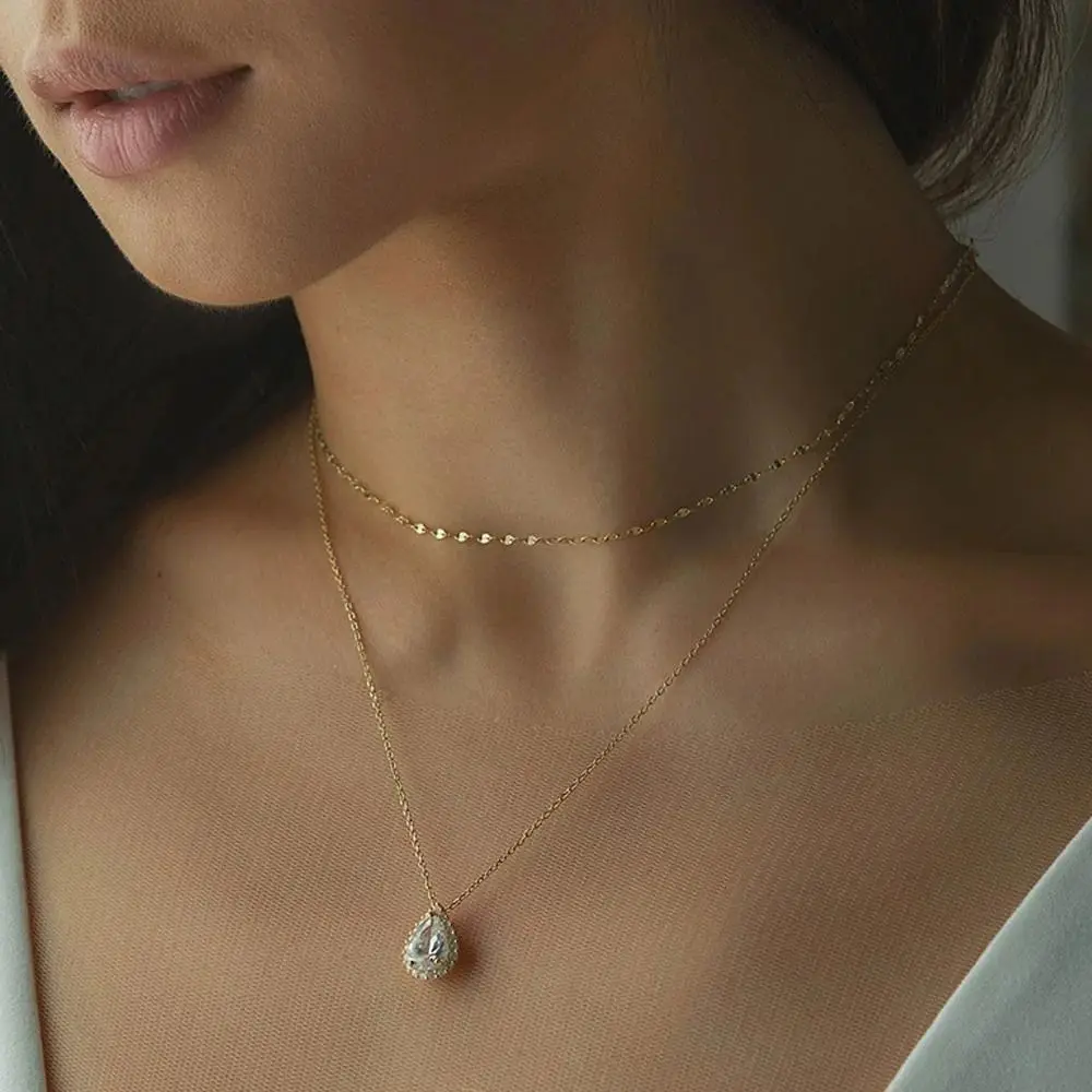 

Flower Summer Luxury Bride Long Drop Women Necklace Body Chain Back Chain