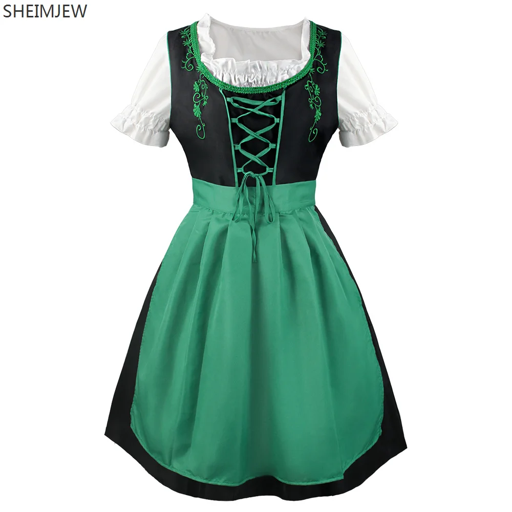 2024 немецкое платье-дирндль для косплея Октоберфеста женские средневековые