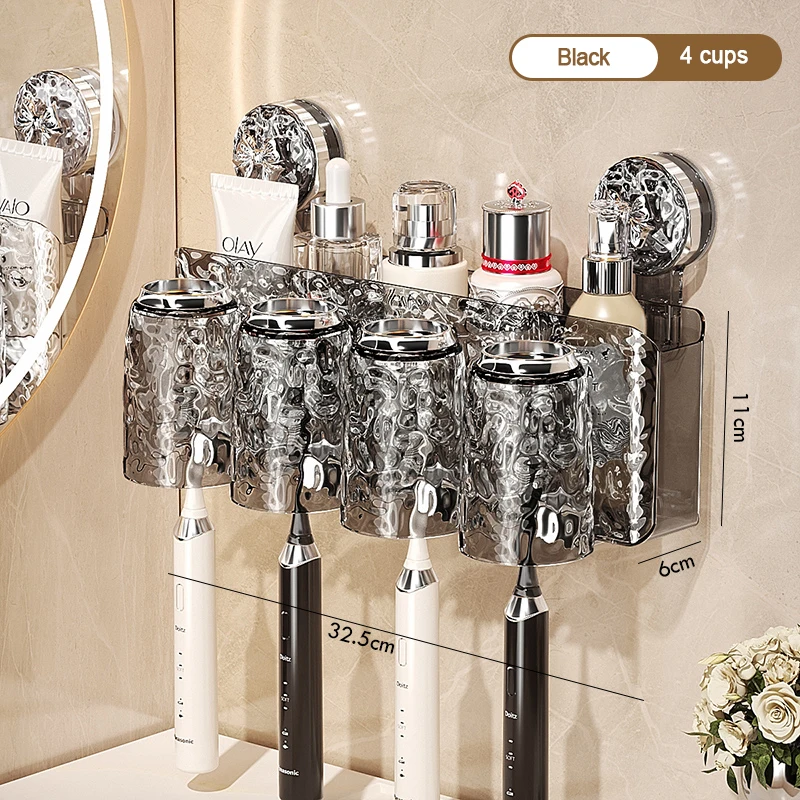 

Держатель для зубных щеток в ванной комнате с рисунком ледника, настенная неперфорированная присоска, стеллаж для хранения, стеллаж для хранения набора зубных щеток