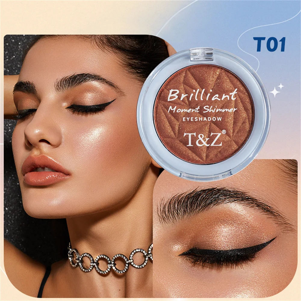 

Monochromatic Eyeshadows Pearlescent Glitter Powder Colorful Eye Shadow Powder Long-lasting Color Shimmer Stage Party Cosmetics