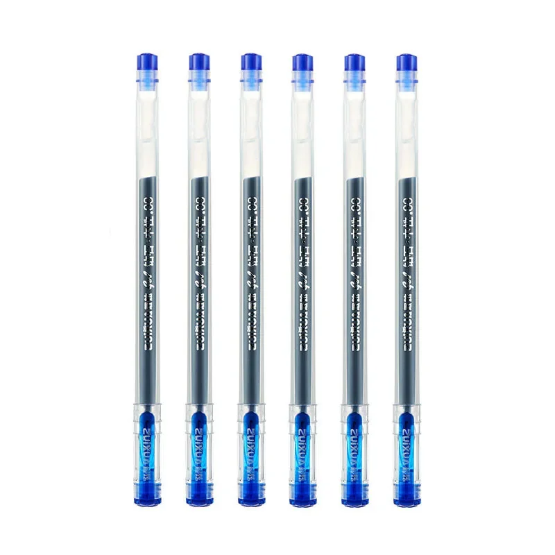 

Гелевые ручки AIWOSUOAI 6 шт., 0,38 мм, черные/синие/красные