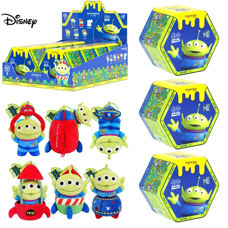 

Genuine Alien Doll Disney Plush Toy Blind Box Series Toy Story Alien Kawaii 13cm Pendant Original Surprise Mystery Box Kids Gift