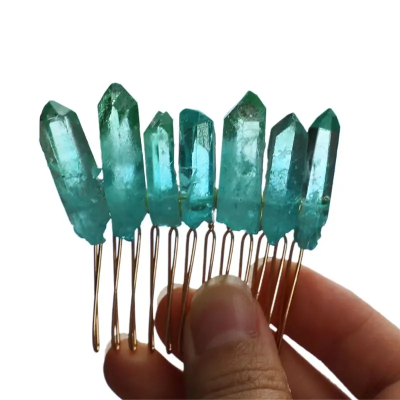 Романтическая градиентная красочная ручная работа кварцевая Хрустальная