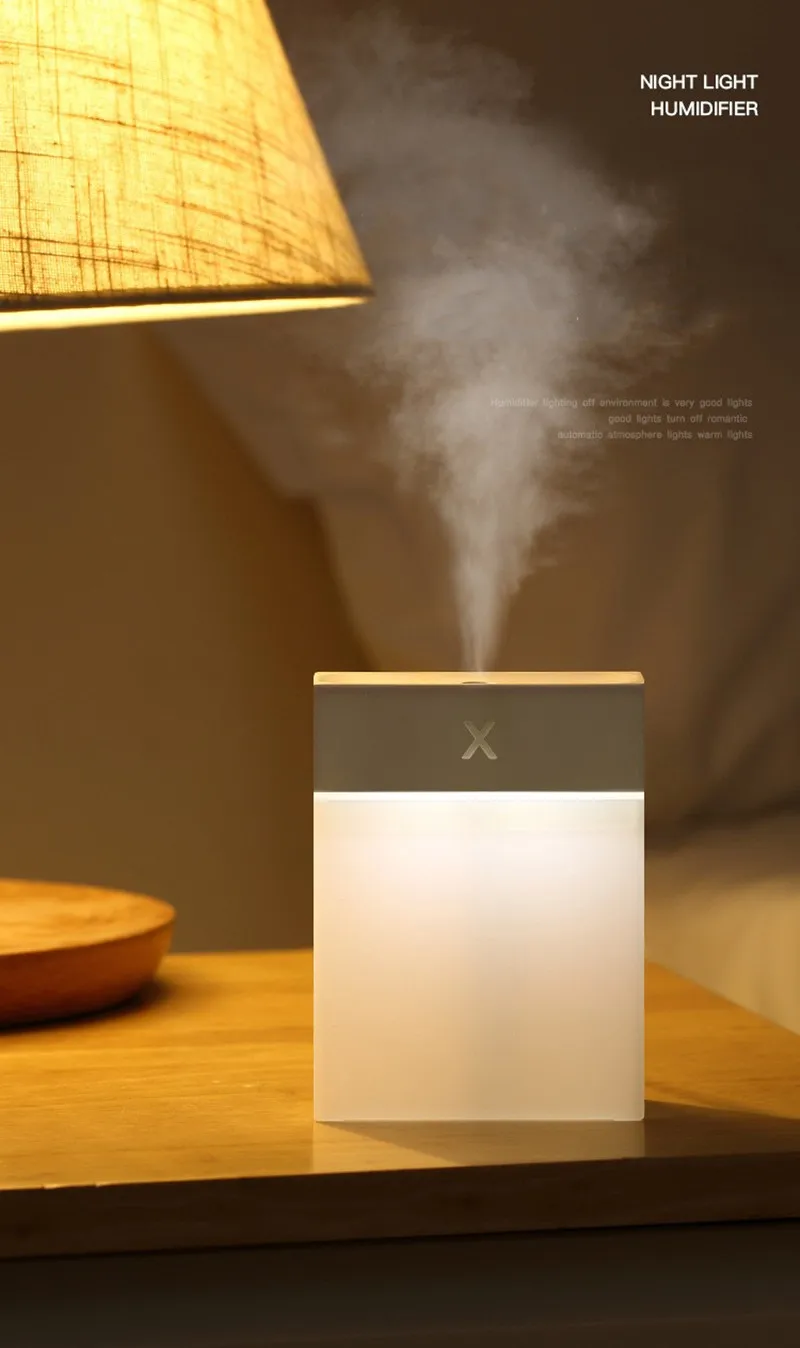 Увлажнитель воздуха ультразвуковой с функцией ночсветильник 280 мл |